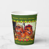 秋収穫 紙コップ (正面)