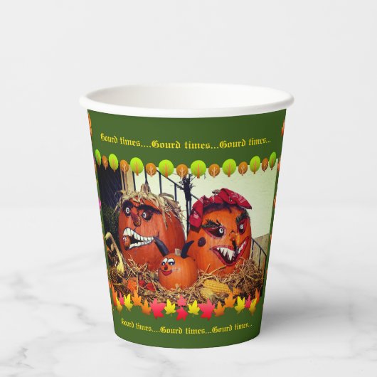 秋収穫 紙コップ (正面)