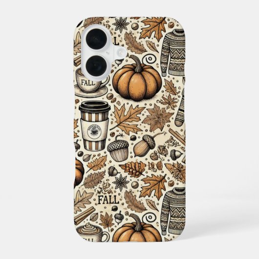 秋収穫 iPhone 16ケース (裏面)