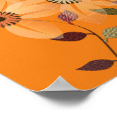 秋収集抽象芸術秋コラージポスター ポスター (角)