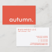 秋名刺 名刺 (正面/裏面)