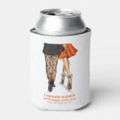 秋名門私立校風のカップルかぼちゃパンツオレンジドレスビール 缶クーラー (缶正面)