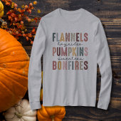 秋味トレンディーグラフィック長袖 Tシャツ