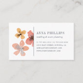 秋咲き |水彩フローラ 名刺 (正面)