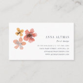 秋咲き |水彩フローラ 名刺 (正面)