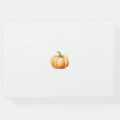 秋回転木馬カボチャが途中だ ゲストブック (裏面)