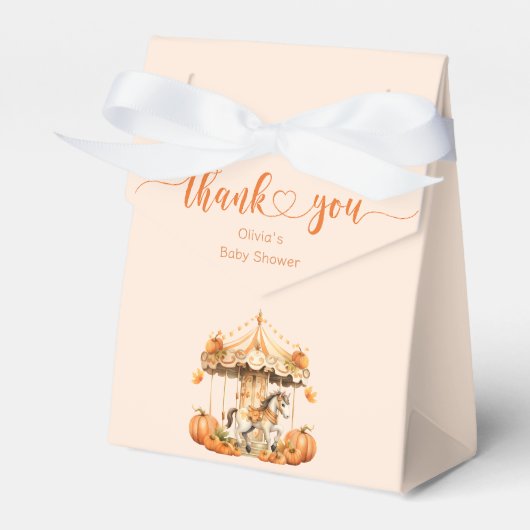 秋回転木馬カボチャが途中だ フェイバーボックス (正面サイド)