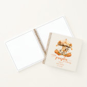 秋回転木馬カボチャは途中ゲストブック ノートブック (内部)