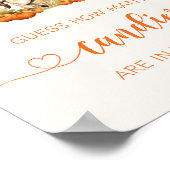 秋回転木馬ベビーカボチャはキャンディーの数を推測 ポスター (角)