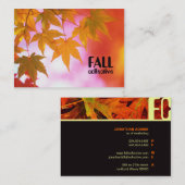 秋団体用の丸い名刺 名刺 (正面/裏面)