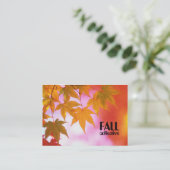 秋団体用の丸い名刺 名刺 (スタンド正面)