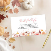 秋囲いカード用のベビーベビシャワーブック エンクロージャーカード