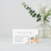 秋囲いカード用ベビーカボチャ本 エンクロージャーカード (スタンド正面)