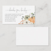 秋囲いカード用ベビーカボチャ本 エンクロージャーカード (正面/裏面)