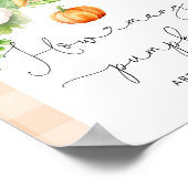 秋地元で栽培されたベビーカボチャどのくらいのキャンディー ポスター (角)