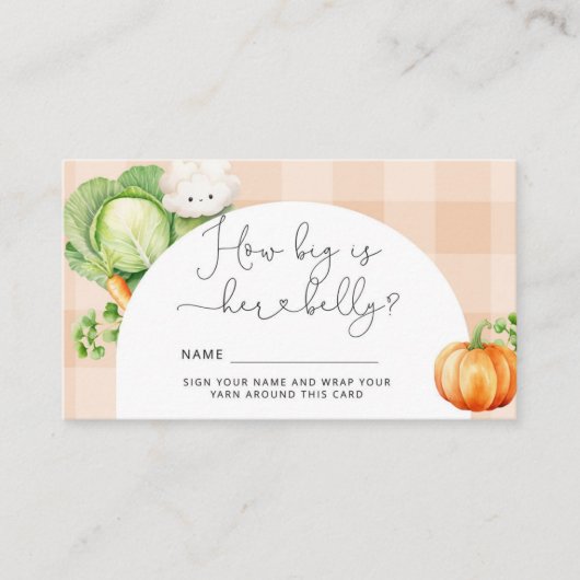 秋地元で栽培どのように大きいmommys腹 エンクロージャーカード (正面)