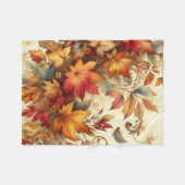 秋型デザイン フリースブランケット (正面(横))