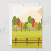 秋場面招待状 招待状 (裏面)