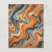 秋大理石かぼちゃスパイススクラップブック紙 (裏面)