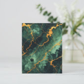 秋大理石グリーンフォレストスクラップブック紙 (スタンド正面)