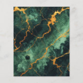 秋大理石グリーンフォレストスクラップブック紙 (正面)