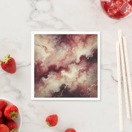 秋大理石ハーベストワインデコップナプキンズ スタンダードカクテルナプキン