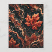 秋大理石ラスティ離れススクラップブック紙 (裏面)