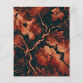 秋大理石ラスティ離れススクラップブック紙 (正面)