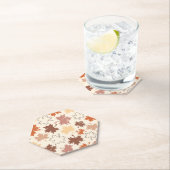 秋天然デザイン、秋のカエデの葉 ペーパーコースター (インサイチュ)