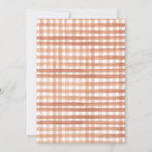 秋女の子ツインズツーピンクカボンプキンスベビーシャワー 招待状 (裏面)