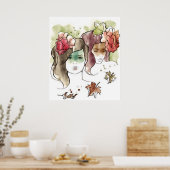 秋女ポスター ポスター (キッチン)