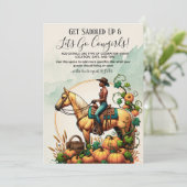 秋女性のカーボーイ 招待状 (スタンド正面)