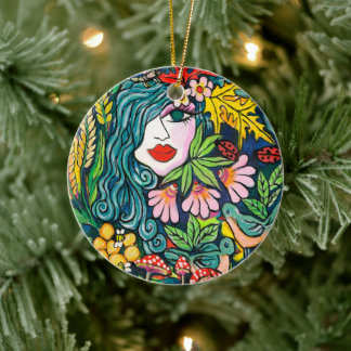 秋女神 セラミックオーナメント