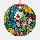 秋女神 セラミックオーナメント (正面)