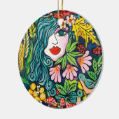 秋女神 セラミックオーナメント (左)