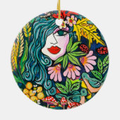 秋女神 セラミックオーナメント (裏面)