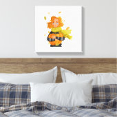 秋女 キャンバスプリント (インサイチュ (寝室))