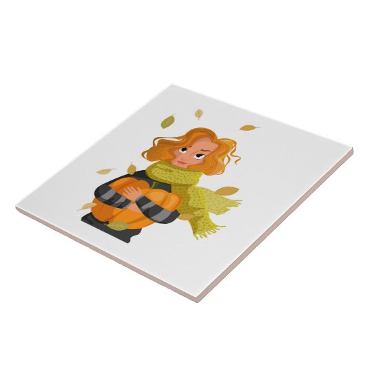 秋女 タイル (側面)