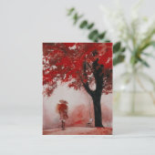 秋女 ポストカード (スタンド正面)