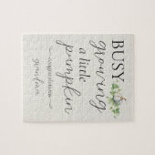 秋妊娠告知リトルカボチャパズル ジグソーパズル (横)