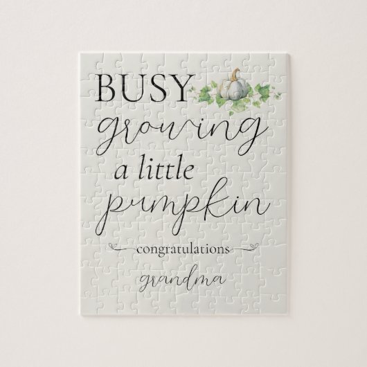 秋妊娠告知リトルカボチャパズル ジグソーパズル (縦)