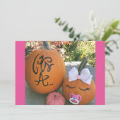 秋妊娠告知 案内状 (スタンド正面)