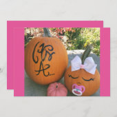 秋妊娠告知 案内状 (正面/裏面)