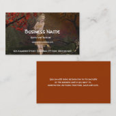 秋妖精の国デザイン2 -ファンタジー名刺 名刺 (正面/裏面)