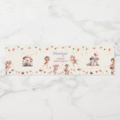 秋妖精ガール誕生日ウォーターボトルラベル ペットボトルラベル (シングルラベル)