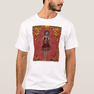 秋妖精デザイン2 -ファンタジーTシャツ Tシャツ