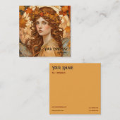 秋妖精 – アーティシック スクエア名刺 (正面/裏面)