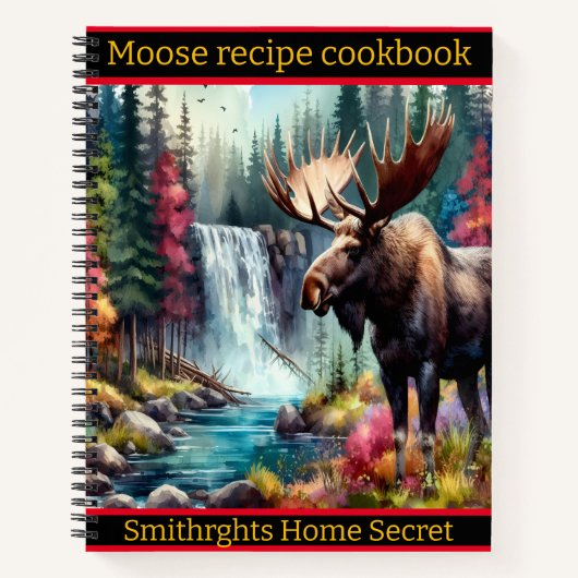 秋威厳のあるに滝に打ち寄せる ノートブック (正面)