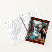 秋威厳のあるに滝に打ち寄せる ノートブック (内部)