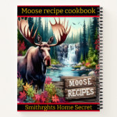 秋威厳のあるの穏やかな滝で息を呑む ノートブック (裏面)